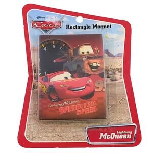 Disney Pixar Cars Lightning McQueen Speed I Am Speed Rectangle Magnet New Sealed